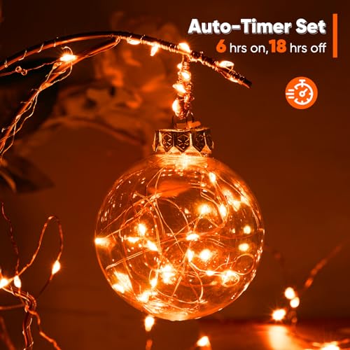 4 Pack 65.6 Ft. Battery Operated Outdoor String Lights with Remote & Timer (4 Count)