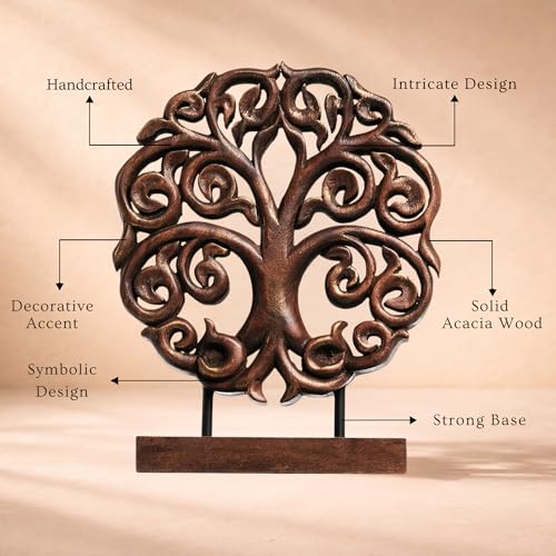 Solid Wood Tree Sculpture