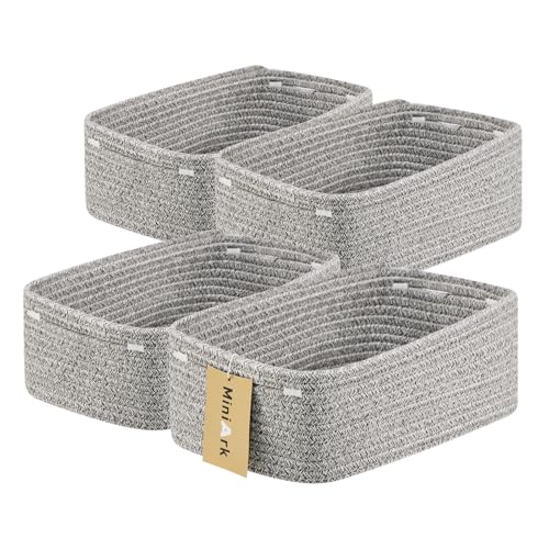 Small Storage Baskets for Organizing (4 Count)
