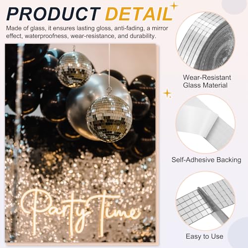 5x5mm Self Adhesive Mirrors Mosaic Tiles (5000 unidad)
