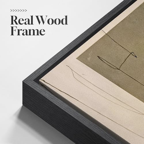 Framed Neutral Beige Taupe Abstract Wall Art