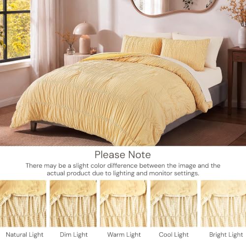 Yellow Gingham Full Size Comforter Sets