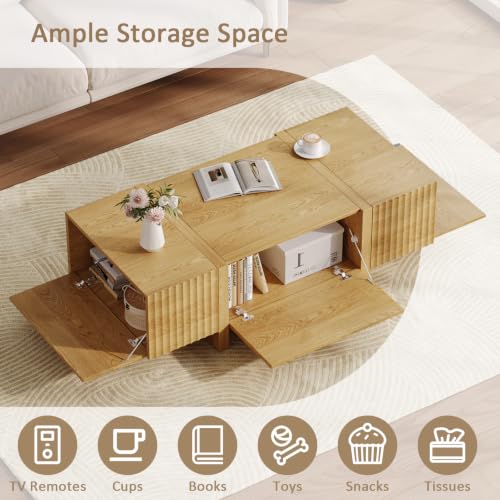 50.8" Fluted Coffee Table