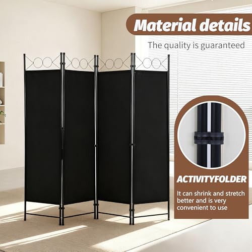 4 Panel Folding Room Divider (4 Count)
