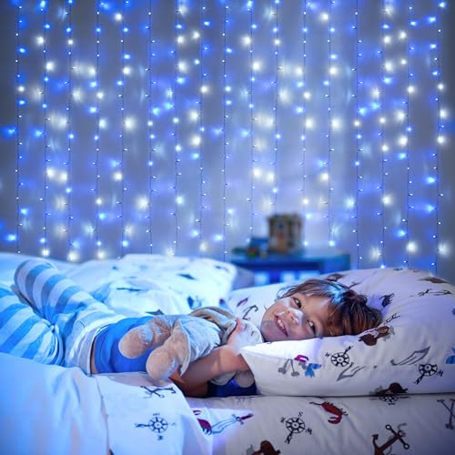 300LED Christmas Curtain Lights Plug in (9.8 Foot)