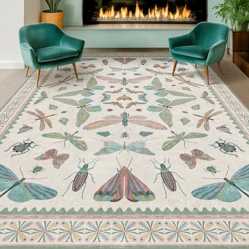 Green and Blue Rugs for Bedroom (48 Sq Ft)
