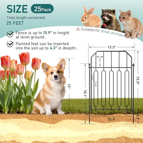Garden Fence Total 25ft