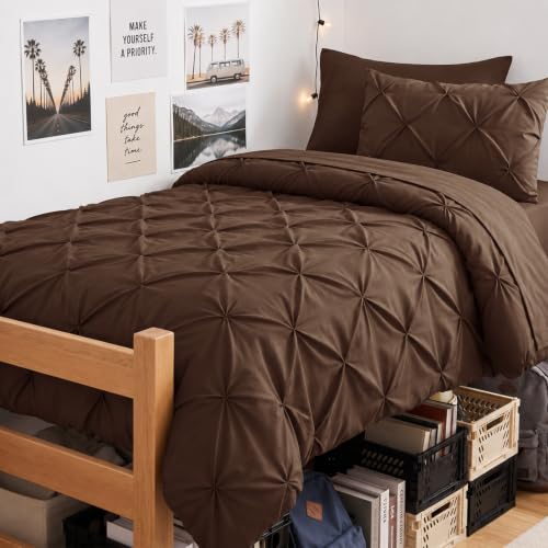 Twin Comforter Set Brown