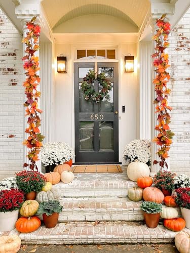 6 Pack Fall Maple Garland (35.4 Foot)