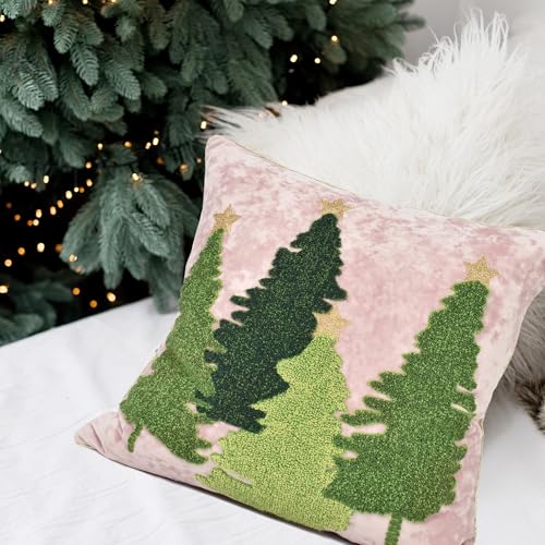 Christmas Tree Pillow Covers 18x18