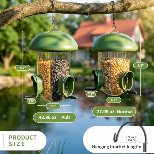 LONA Bird Feeder with 3 Compartments