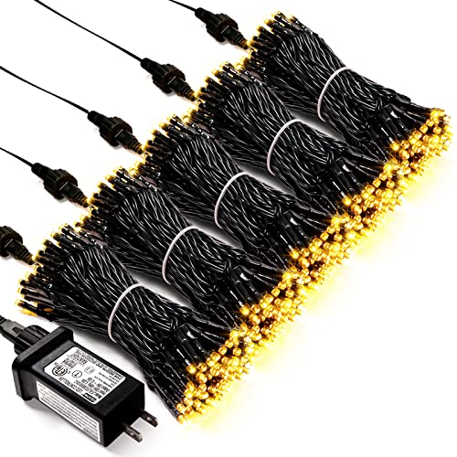 500 LED Warm White Christmas Tree Lights Plug in (42.9 Foot)