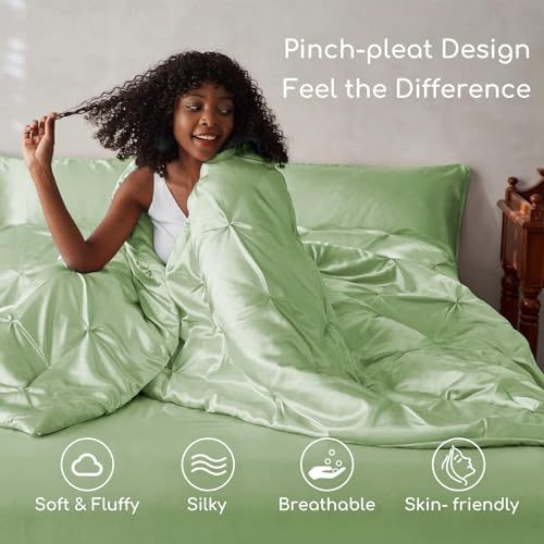 Satin King Size Comforter Set