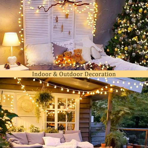 100 LED Globe String Lights Indoor Bedroom
