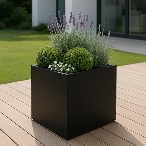 20'' Cube Metal Planter Steel Planter Box