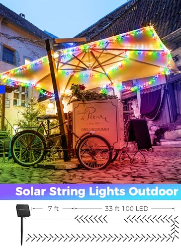 Solar String Lights Outdoor (40 Foot)