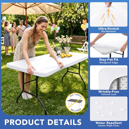Fitted Tablecloth for 6ft Rectangle Table (10 Count)