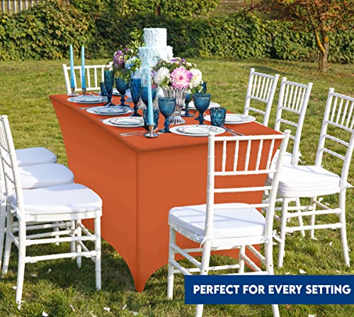 Spandex Table Cloth 2 Pack [6FT (2 Count)