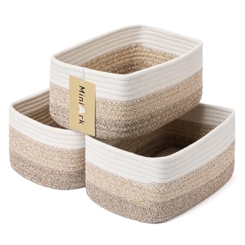 Small Storage Baskets for Organizing (3 Count)