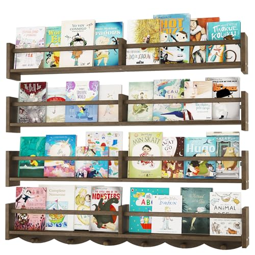 34Inch Nursery Bookshelves (4 Count)