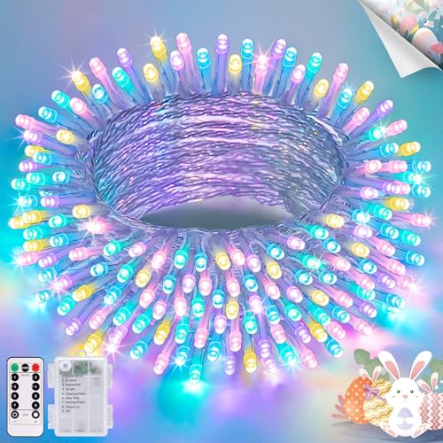 33ft 100 LED Easter Lights Battery Operated (100 Count)
