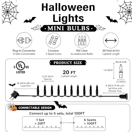 Purple Halloween Lights (21 Foot)