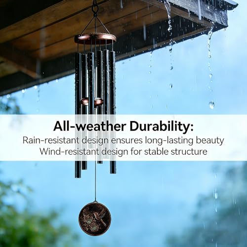 32”Hummingbird Wind Chimes for Outside