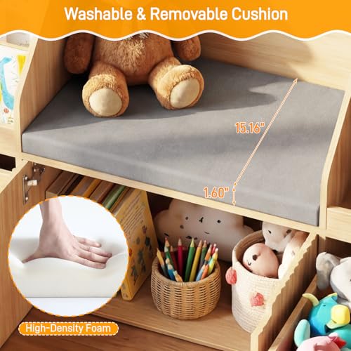 Kids Bookshelf with Reading Nook