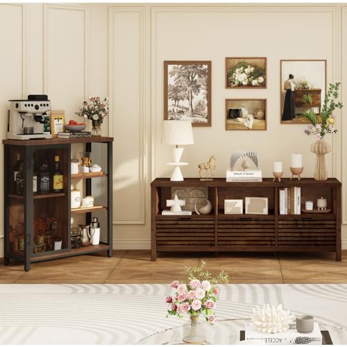 Coffee Bar Cabinet for Home Liquor