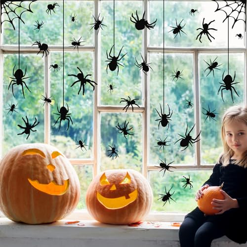 4 Sheets Spider Window Clings