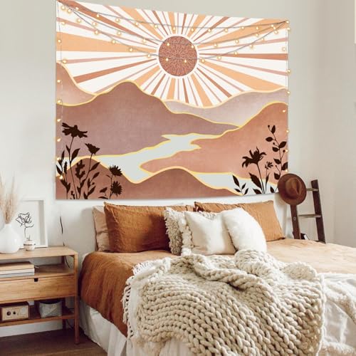 Boho Sun Tapestry Sunset Wall Tapestry