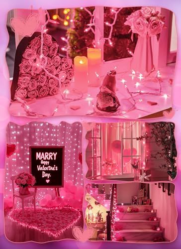 Pink Christmas String Lights