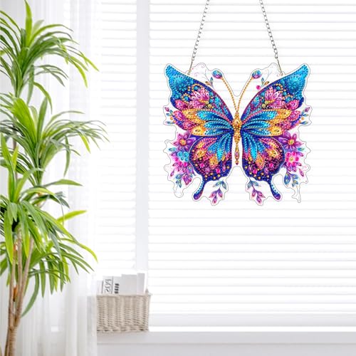 DIY Butterfly Diamond Painting Hanging Ornament