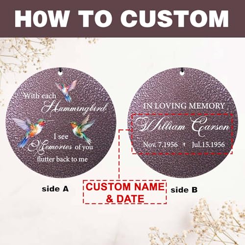 Personalized Memorial Wind Chime for Loss of Loved One 30