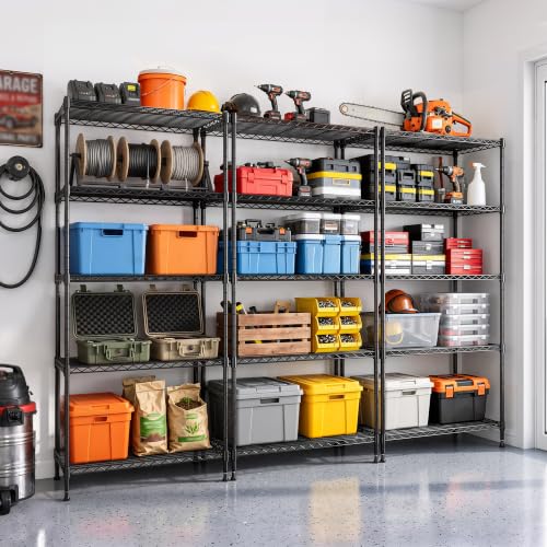 5 Tier 1010LBS Adjustable Narrow Storage Shelves