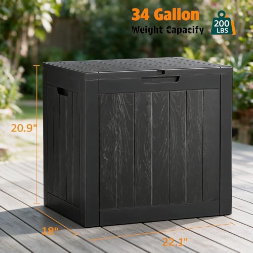 32 Gal Outdoor Storage Box Waterproof Lockable