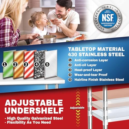 24x84 Stainless Steel Work Table