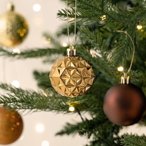 50ct Christmas Tree Decorations Ball Ornaments 2.36 Inches (50 Count)