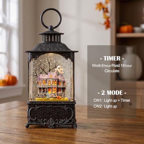 Halloween Snow Globe Lantern Haunted House Halloween Decorations
