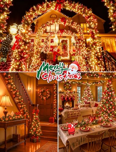 2 Pack Total 26 FT 100 Count Christmas Lights Indoor (26 Foot)