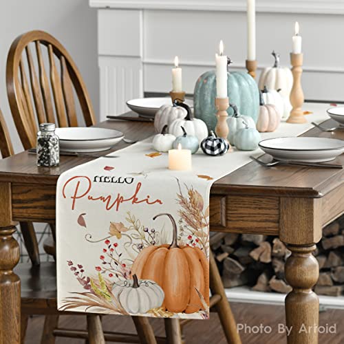 210 GSM Fall Table Runner Home Party Decor 13x60 Inch