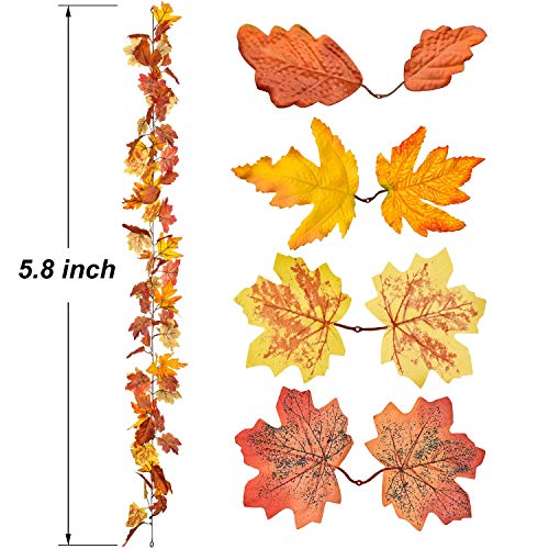 2 Pack Maple Leaves Fall Garland Clearance (11.6 Foot)