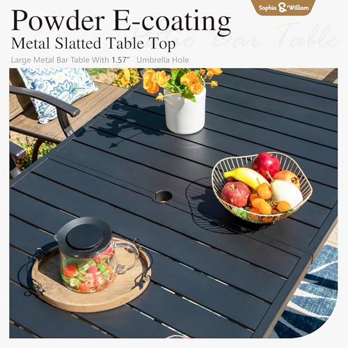 5 Piece Bar Height Outdoor Table and Chairs (5 Count)