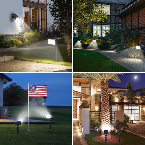 3 Pack 62 LED Solar Spot Lights Outdoor Motion Sensor with 3 Modes (3 Count)