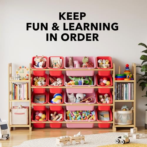 Toy Storage Organizer with 6 Shelves and 16 Bins (6 Count)