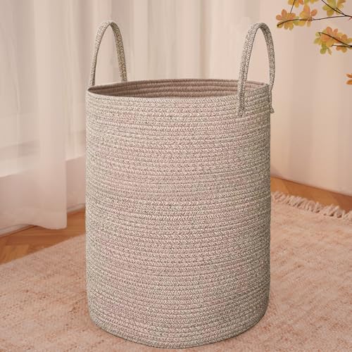 80L Cotton Rope Laundry Basket Hamper
