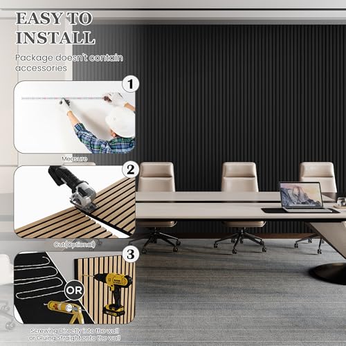 2 Pack 105.9" x 20.5" x 0.8" Acoustic Wall Panels Sound Absorbing (2 Count)