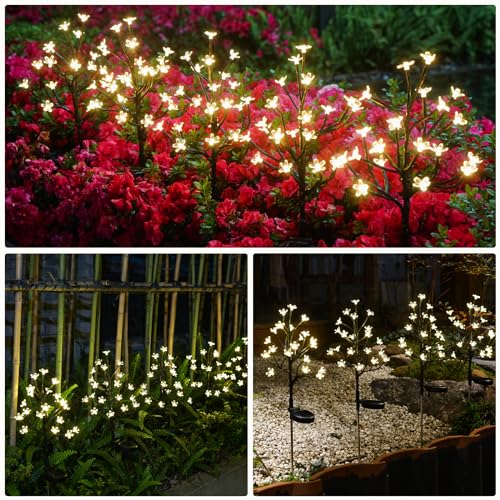 4 Pack Solar Lights Outdoor Waterproof (4 Count)