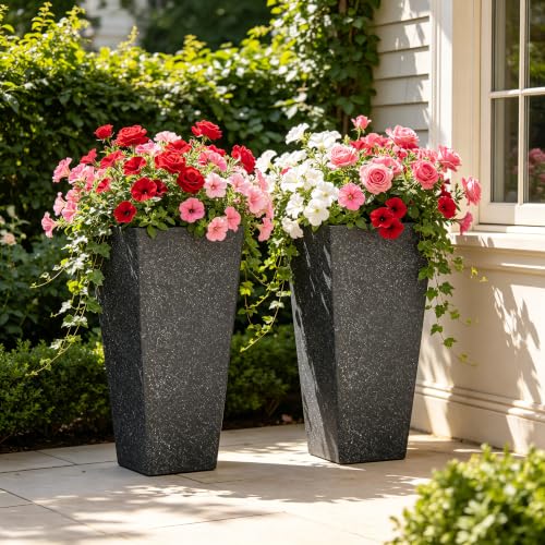 Autodaya 28" Oversized Black Terrazzo (2 Count)