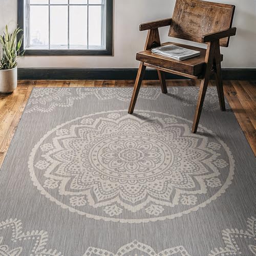 Outdoor Rug 5x7 Modern Area Rugs for Indoor and Outdoor Patios and Porches